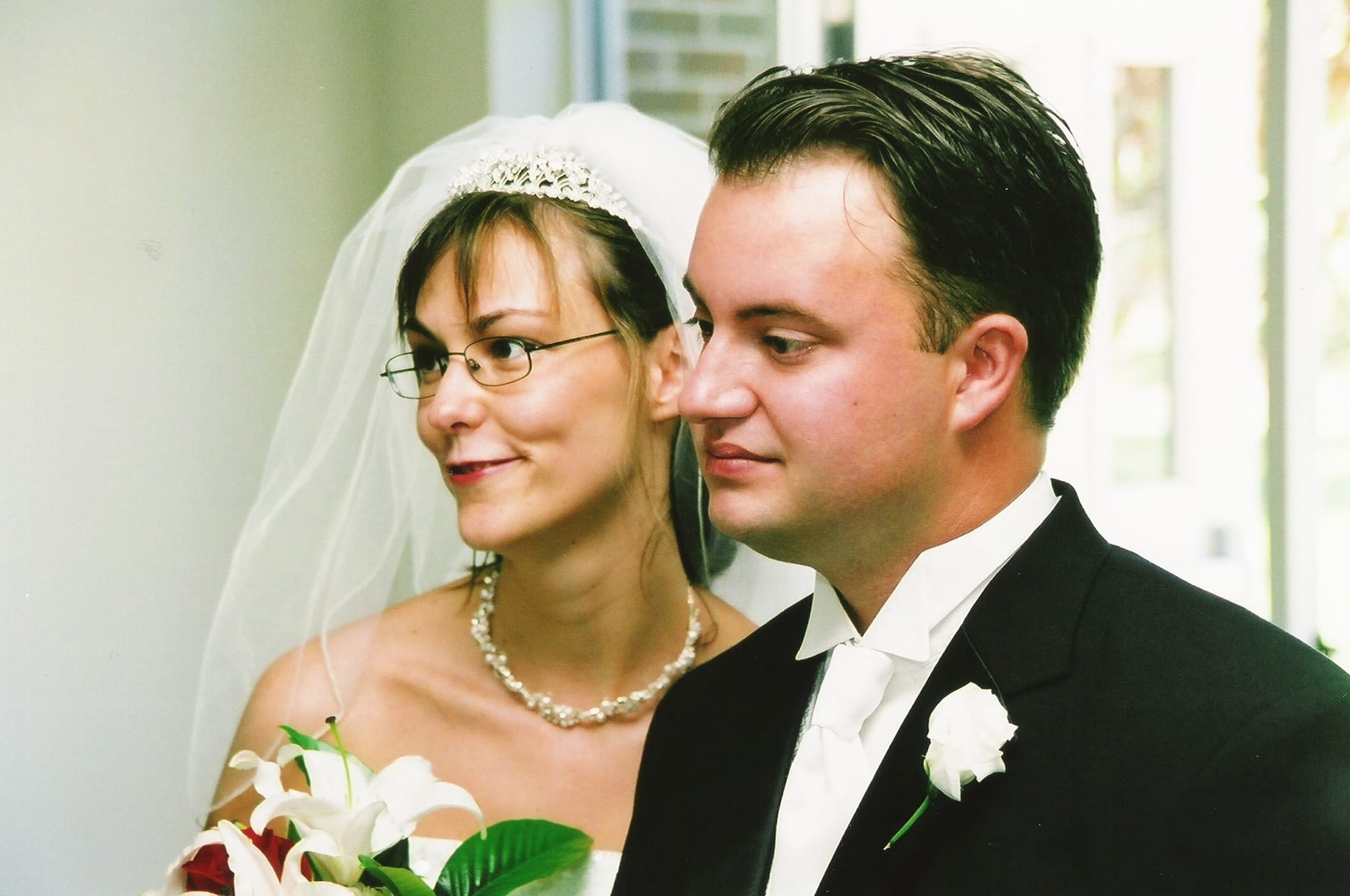 Shannon and Phil Nickinson at their wedding on September 18, 2004.